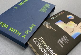 Paper sample books with Custom Slipcases for Mohawk